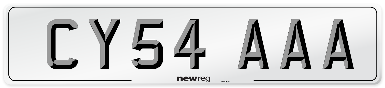 CY54 AAA Number Plate from New Reg